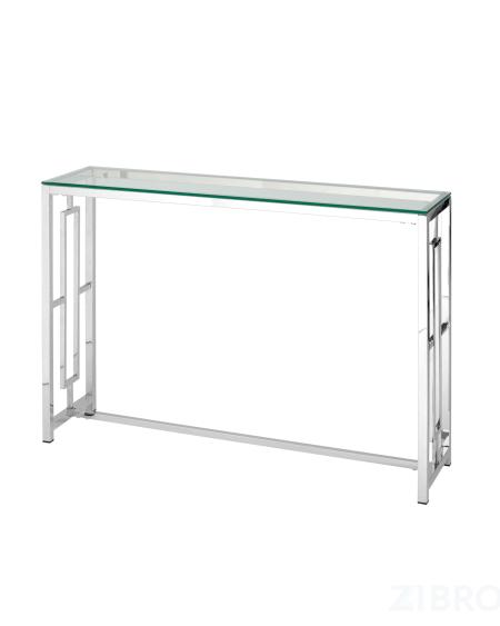 Консоль БРУКЛИН 115*30 серебро, каркас нержавеющая сталь 