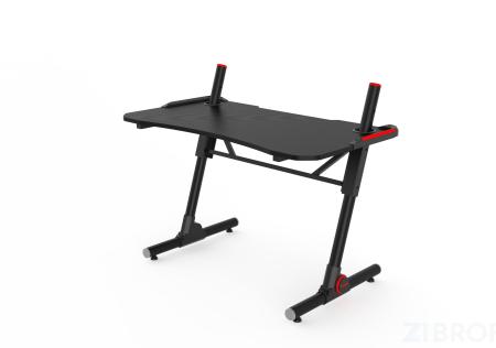 Стол геймерский компьютерный игровой для геймеров TopChairs Storm LED черный 