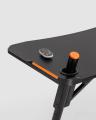 Стол геймерский компьютерный игровой для геймеров TopChairs Storm LED черный 