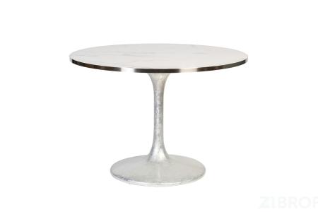 33FS-21009STOL/OB Стол обеденный Misty White d110*75,5см 
