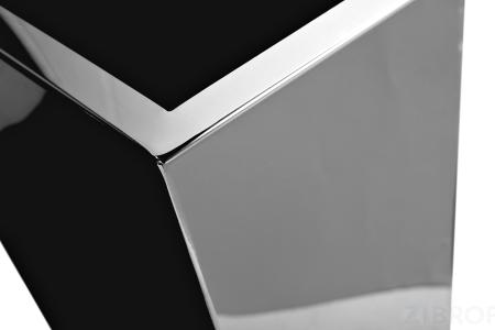 13RX-03118 Кашпо высокое напольное цвет серебро d35*57см 