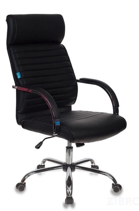для руководителя офисное Бюрократ T-8010SL/BLACK черный обивка экокожа крестовина металл 