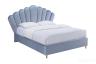 N-BD1913-160 GR Кровать велюр серо-голубой 214*224*141см 