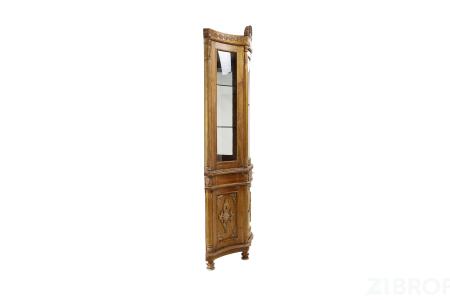 Витрина  MK-2403-AB 1-дверная 130х50х237 см Античный бежевый 