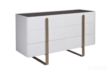 77IP-20861 Комод светлый с металл. каркасом 140*50*85см 