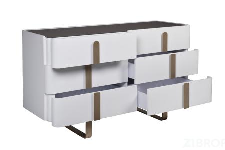 77IP-20861 Комод светлый с металл. каркасом 140*50*85см 