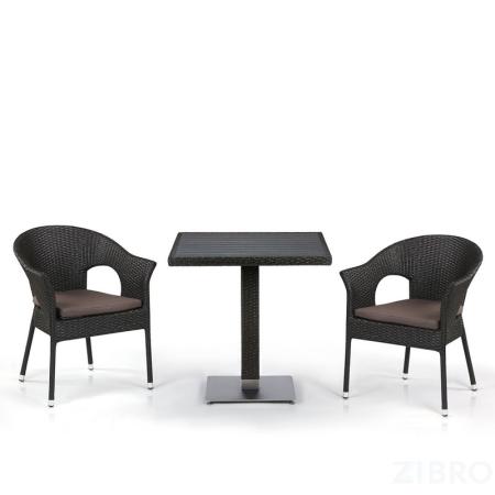 Комплект мебели из иск. ротанга T607D/Y97B-W53 Brown (2+1) 