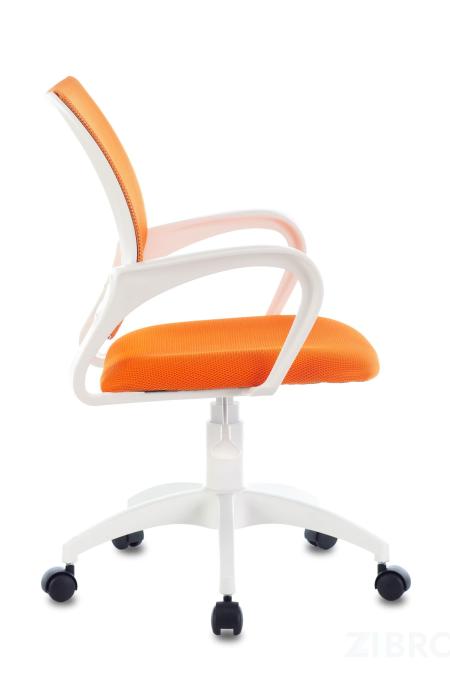 Бюрократ CH-W695NLT оранжевый TW-38-3 TW-96-1 сетка/ткань крестовина пластик пластик белый 