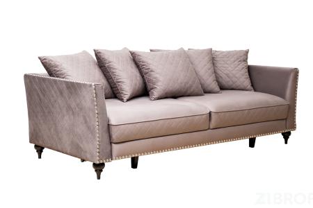 Диван Sorrento 230M трехм. раскл.,велюр сер.Colt017 230*101*86 