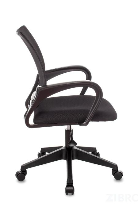TopChairs ST-Basic офисное сетка/ткань черный крестовина пластик механизм Пиастра 