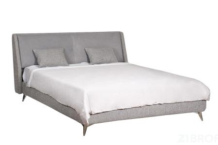 Кровать Michelle 160cм 4 кат, ткань+кожа 