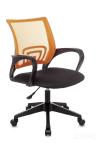 TopChairs ST-Basic офисное сетка/ткань оранжевый крестовина пластик механизм Пиастра 
