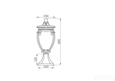 Ландшафтный светильник Outdoor O414FL-01BZ 