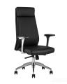 для руководителя TopChairs Armor офисное черное обивка экокожа крестовина металл 