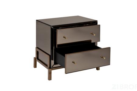 KFG170 Тумба зеркальная 2 ящика 65*45*62см 