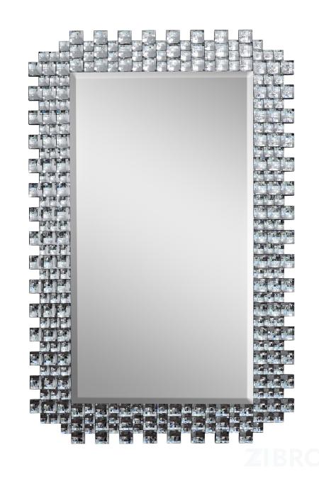 50SX-9192 Зеркало прямоуг. рама с зеркальными вставками 120*77cм 