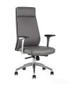 для руководителя TopChairs Armor офисное серое обивка экокожа крестовина металл 