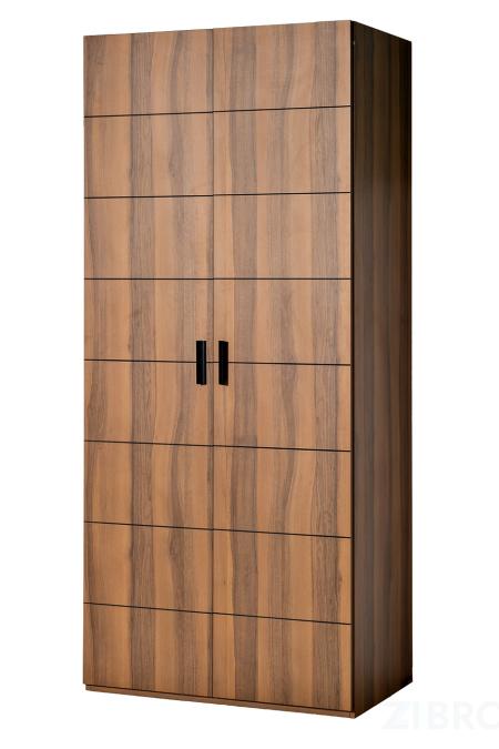 140SA-133OR Шкаф двухдверный с выдвижными ящиками цвет орех, дверцы глухие 