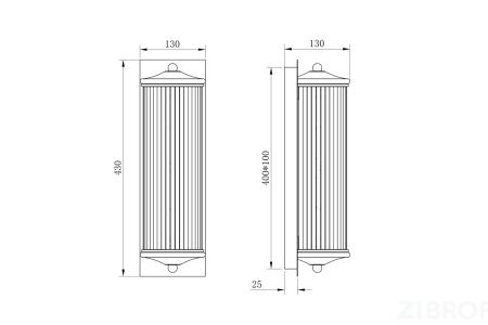 K2KG0604W-1 Бра d13*42см 