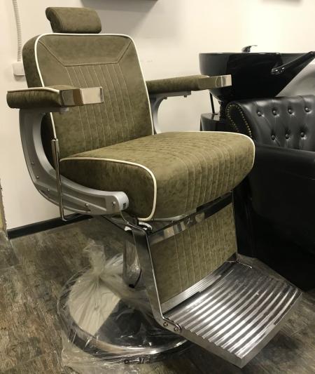 Кресло для барбершопа Barber 001 vintage green 