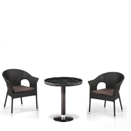 Кофейны комплект плетеной мебели T601/Y79A-W53 Brown (2+1) 