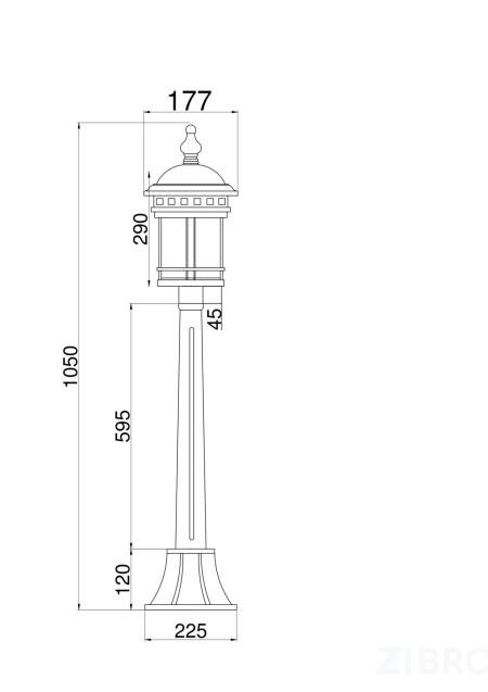 Ландшафтный светильник Outdoor O031FL-01BR 