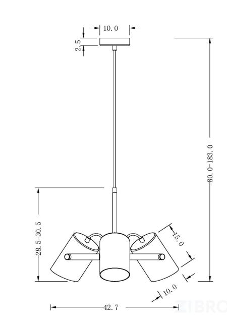 Подвесной светильник Freya FR4004PL-03WB 