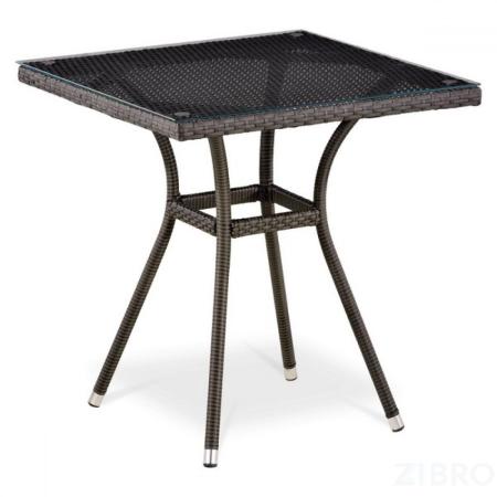 Плетеный стол T282BNT-W53-70x70 Brown 