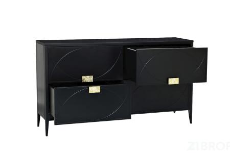 98BP-GD01KOMD-CHERN Комод черный 160*90*40см 