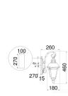 Настенный светильник (бра) Outdoor O029WL-01BZ 