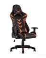 компьютерное TopChairs Corvette оранжевое геймерское 