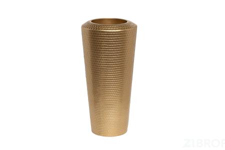 ZS2060-27GL Кашпо c фактурной отделкой золото d32*65см 
