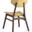 Комплект из четырех стульев TOR желтая мягкая обивка, деревянный каркас из массива гевеи 