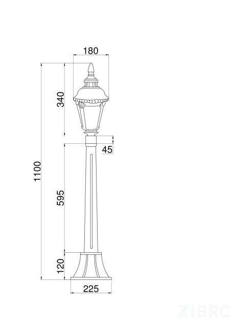 Ландшафтный светильник Outdoor O028FL-01BZ 