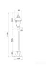 Ландшафтный светильник Outdoor O028FL-01BZ 