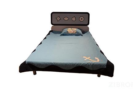 Кровать Bambino MK-4600-BL детская 121х201 см Синий/Белый 