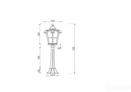 Ландшафтный светильник Outdoor O413FL-01BZ1 