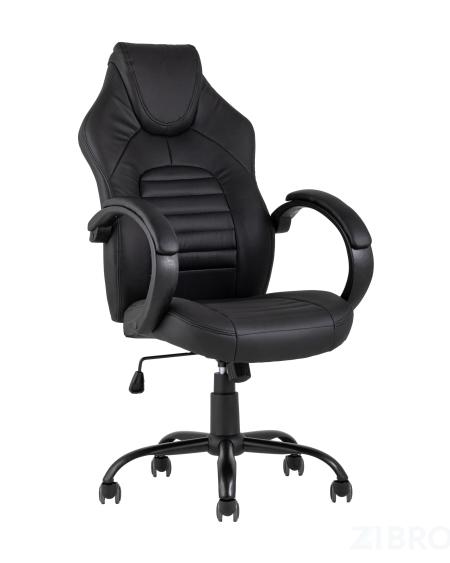 Компьютерное кресло TopChairs Racer Midi черное геймерское 