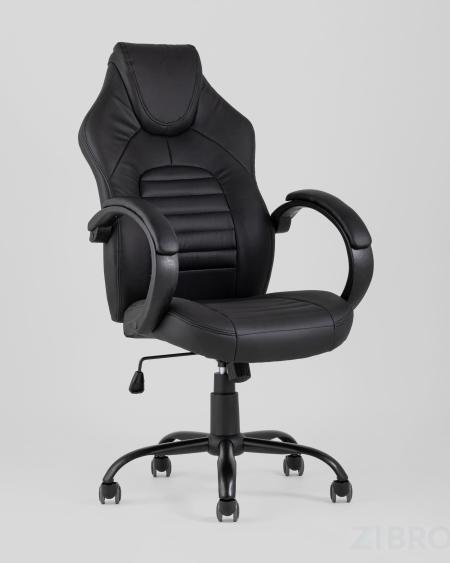 Компьютерное кресло TopChairs Racer Midi черное геймерское 