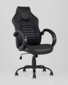 Компьютерное кресло TopChairs Racer Midi черное геймерское 