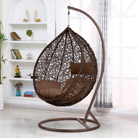 Подвесное кресло из искусственного ротанга AFM-168A-XL Brown 