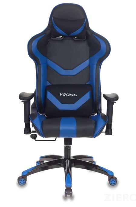 Игровое кресло Кресло игровое Бюрократ CH-772N/BL+BLUE две подушки черный/синий искусственная кожа (пластик чер 