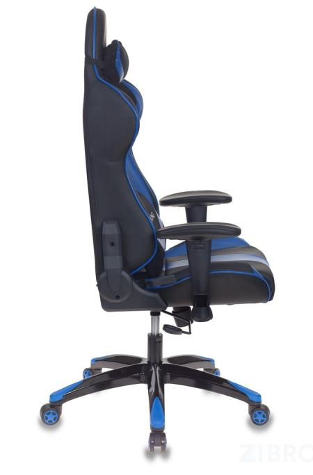 Игровое кресло Кресло игровое Бюрократ CH-772N/BL+BLUE две подушки черный/синий искусственная кожа (пластик чер 