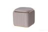 102AN-PUF-1300-SER Пуф Glarus, велюр серый 45*45*45 см 