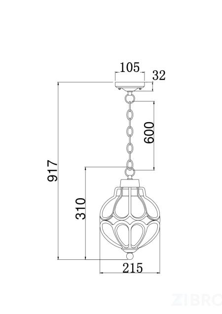 Подвесной светильник Outdoor O024PL-01G 