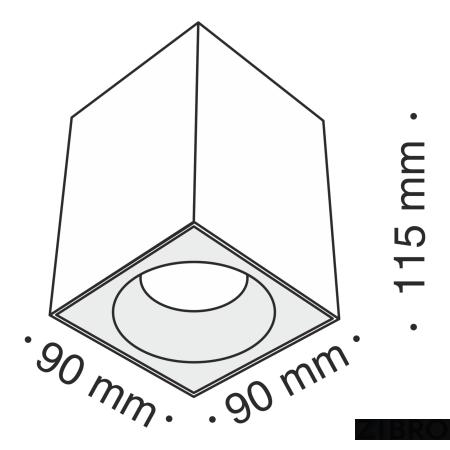 Потолочный светильник Technical C030CL-01W 