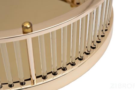 2K299500-G Поднос декоративный с золотыми бортами d40см 