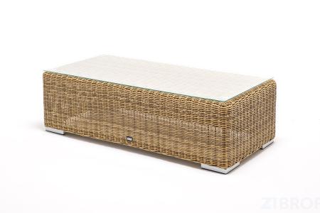 "Боно" журнальный столик из искусственного ротанга, цвет соломенный 