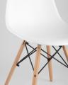 Oslo, диаметр стола 80 см, 2 стула Eames DSW белые 
