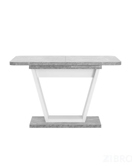 Стол обеденный Vector раскладной 120-160*80 бетон/белый 